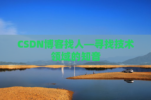 CSDN博客找人—寻找技术领域的知音