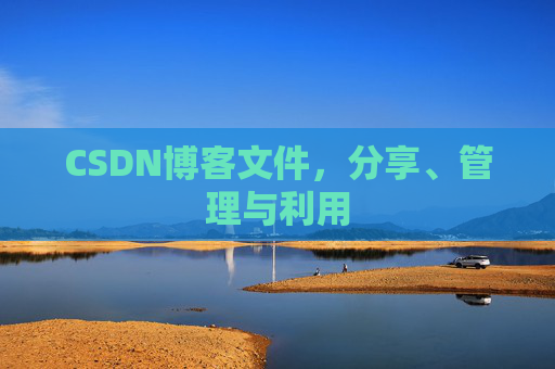 CSDN博客文件，分享、管理与利用